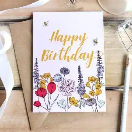 Happy Birthday K2 Sprayed Papers